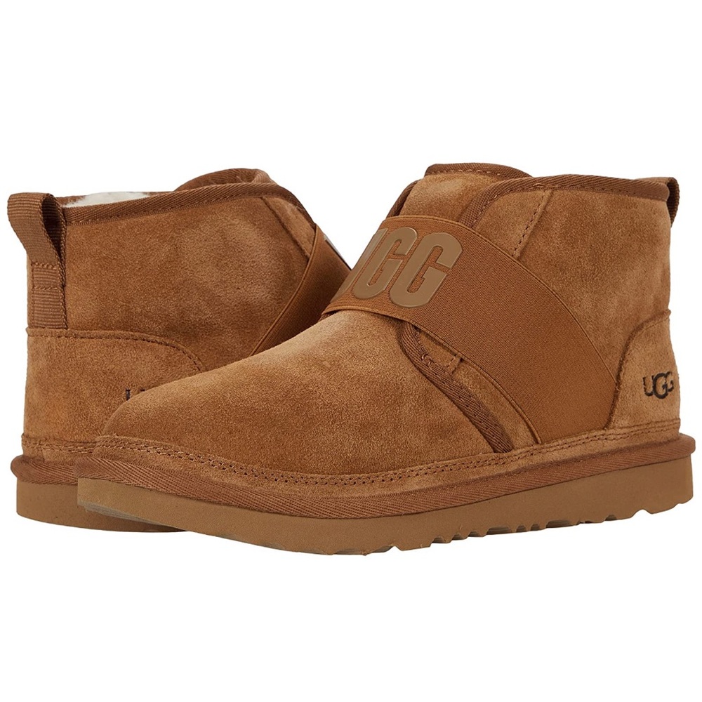 UGG Neumel II Graphic Slip On Boot- Little Kid/Big Kid- Chestnut